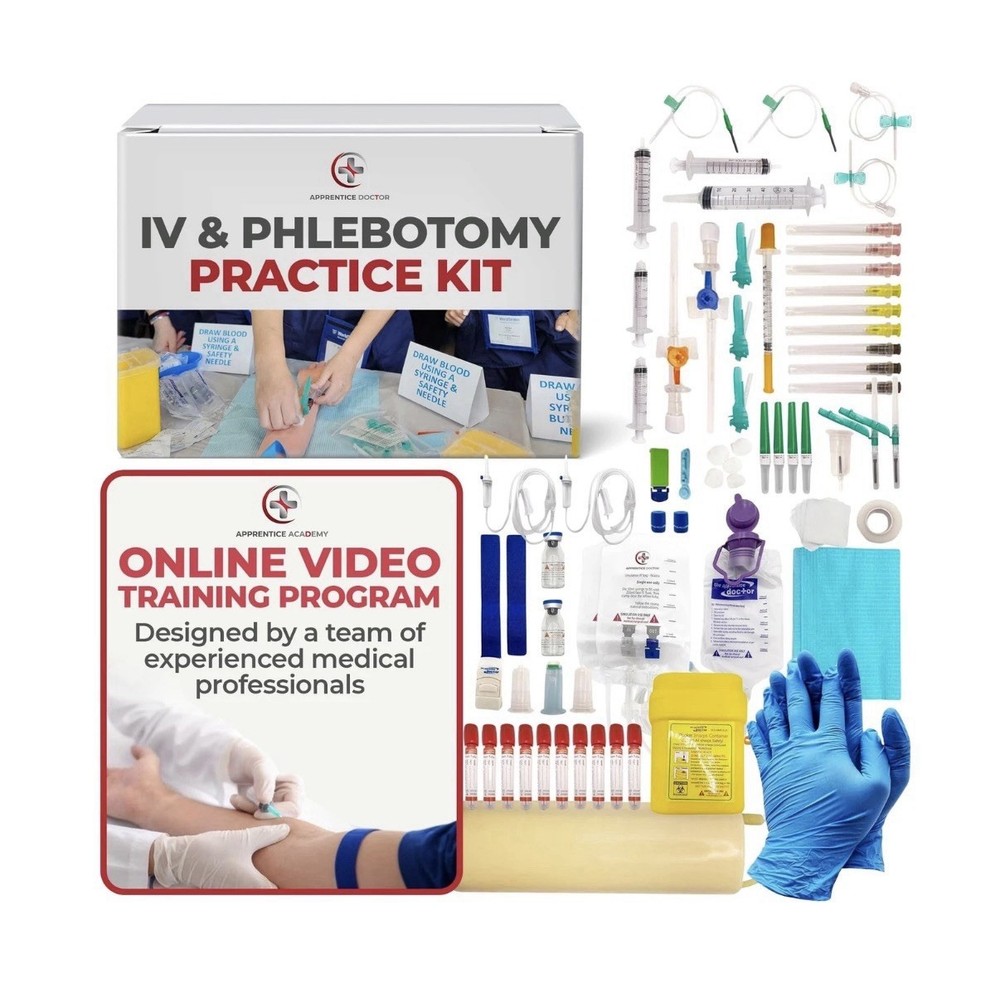Phlebotomy Practice Kit with Online Training for Nursing Students & Phlebotom...