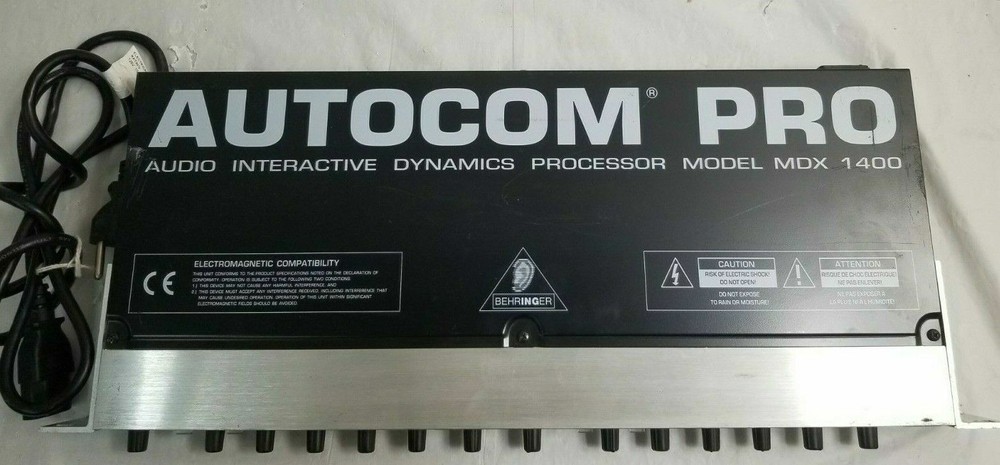 BEHRINGER Autocom Pro MDX 1400 Audio Interactive Dynamics Processor w Cord