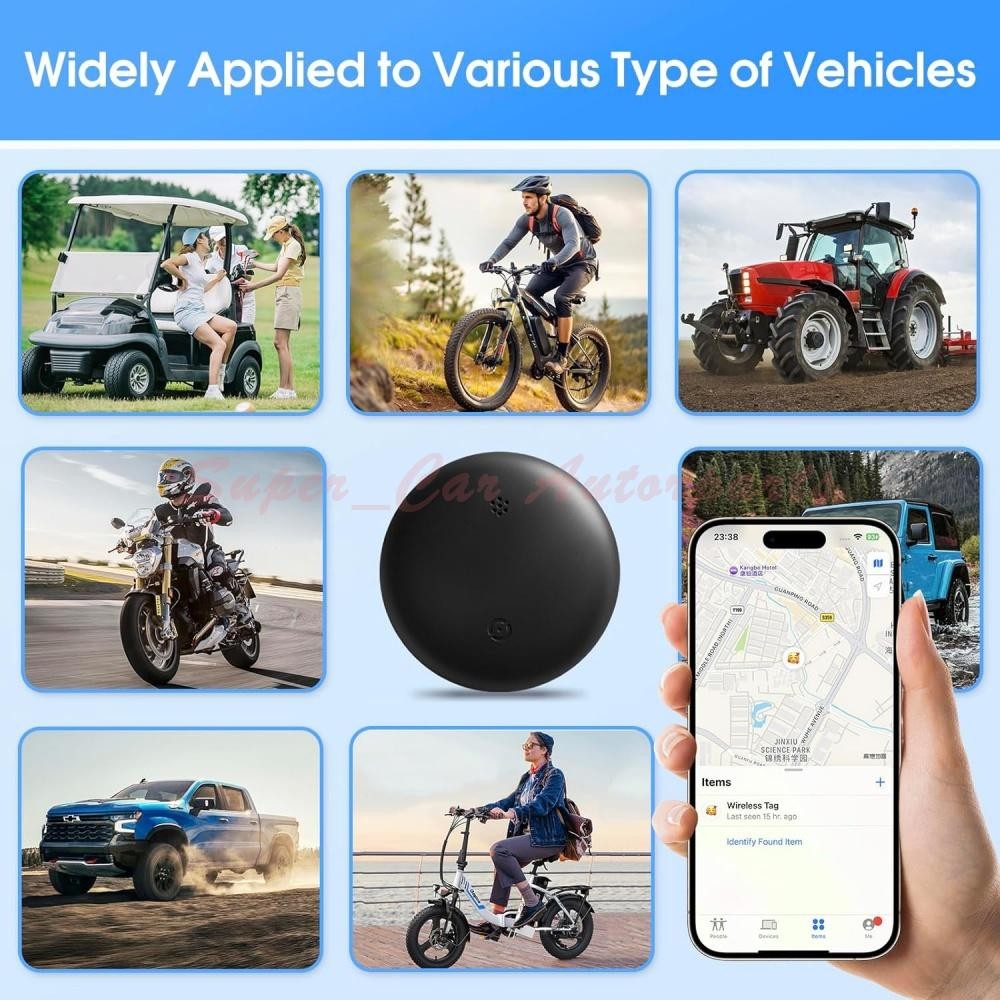 GPS Tracker for Vehicles, Real Time Car Tracking Device, Mini Hidden for Android