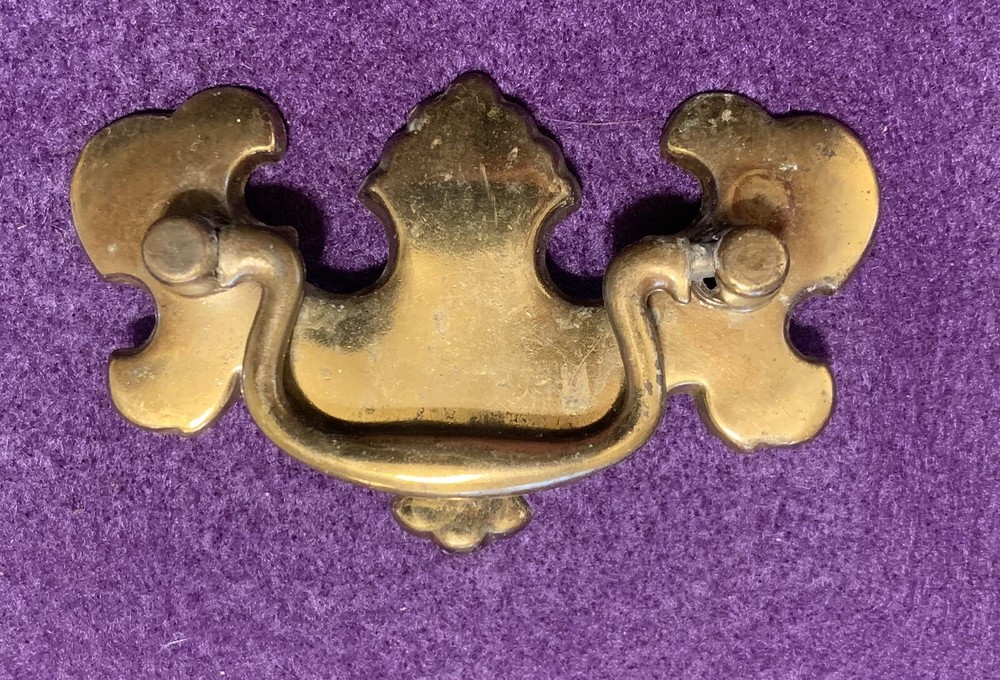 Brass Chippendale Colonial Antique Hardware Drawer Pull 2 1/2” centers Batwing