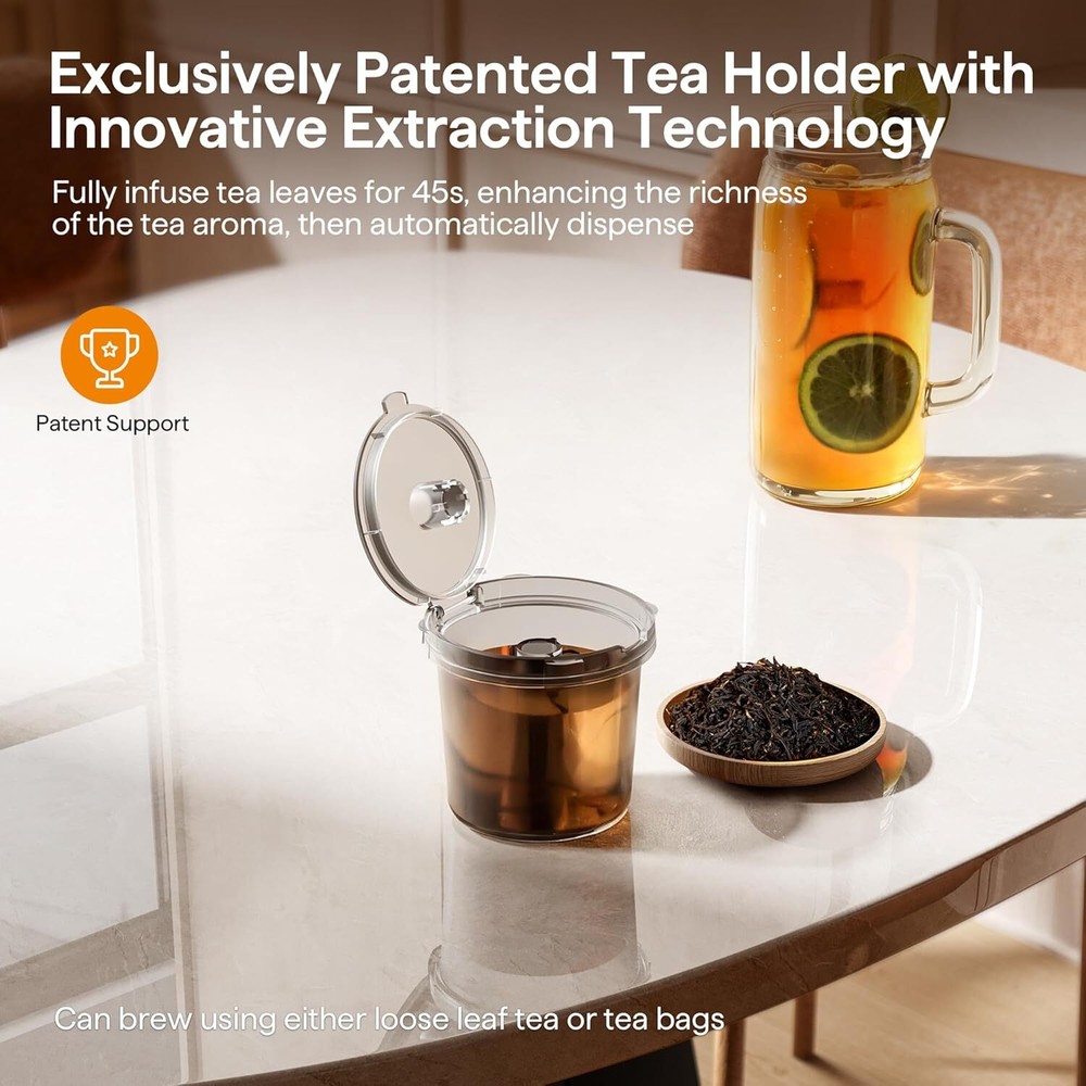 Single Cup Coffee Maker with Bold Settings, Brews 6 to 16 oz. Coffee, Black
