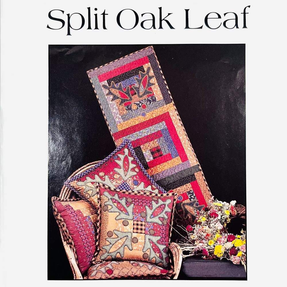 Thimbleberries LJ92255 Split Oak Leaf Tablerunner Quilt PATTERN & Pillow Pattern