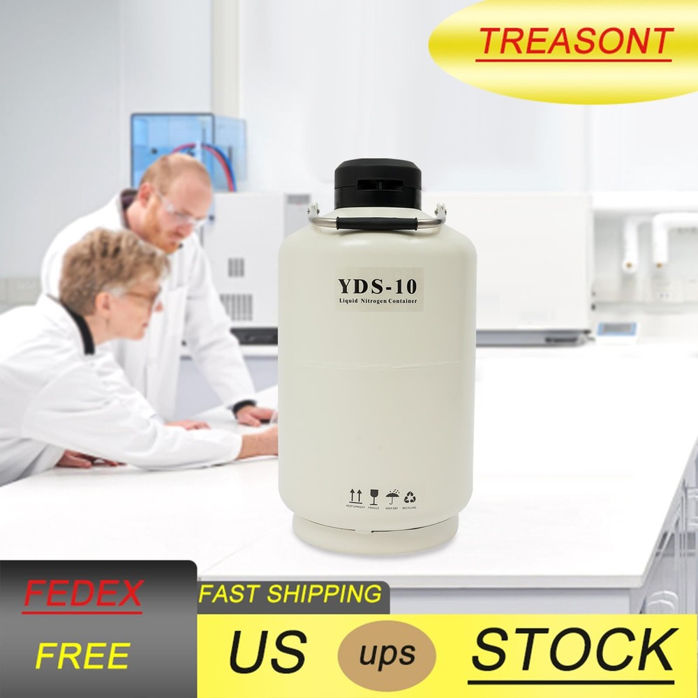 10L Liquid Nitrogen Tank Nitrogen Cryogenic Container Liquid Nitrogen Container