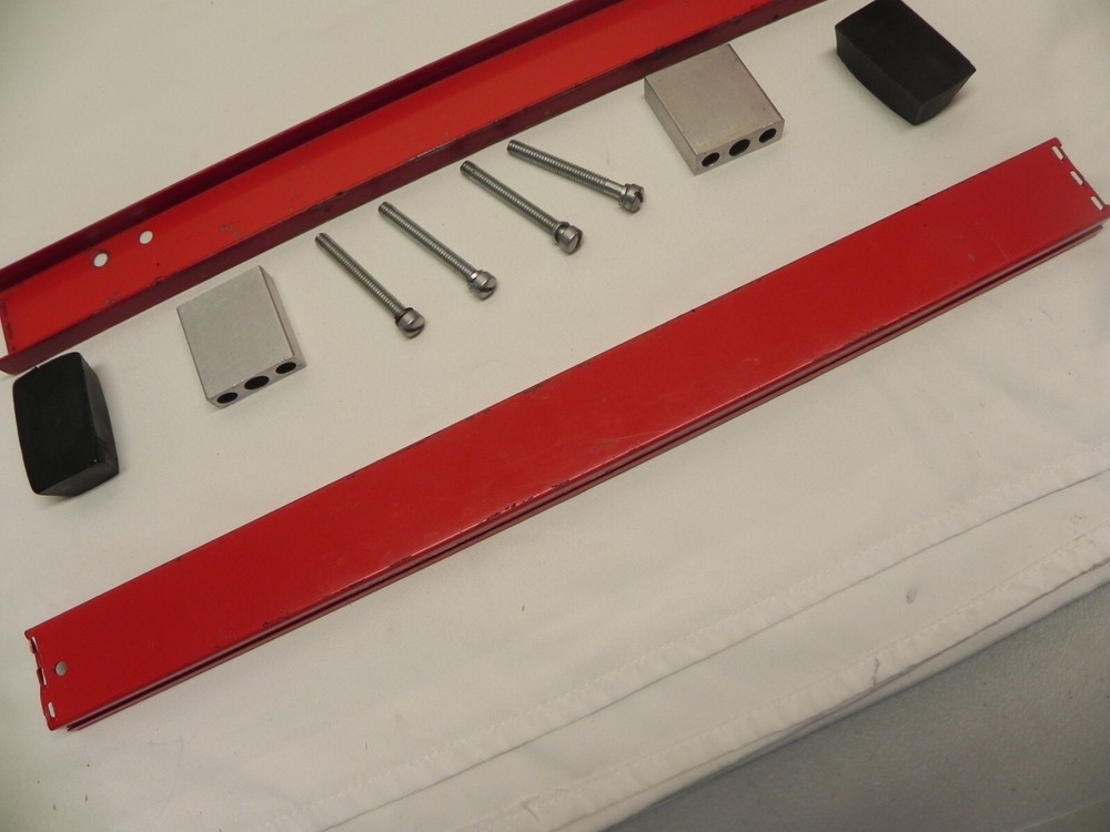 Snap-on Vintage KR-402A Tool Box Handle Roll Cab Handle Red Original End Caps