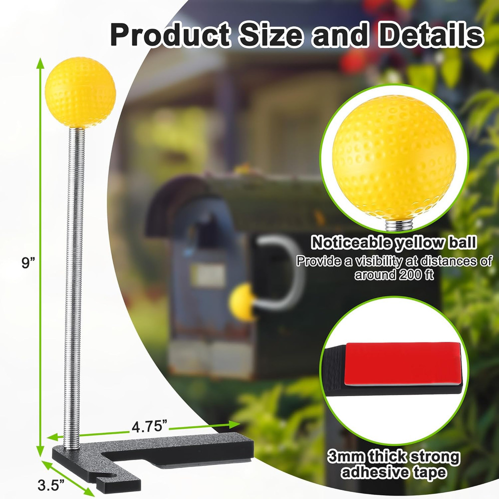 2 Pack Mailbox Notification Device, Mail Arrival Indicator Device, Mailbox Alert