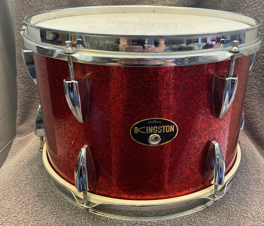 Vintage Kingston 12” Red Sparkle Tom Tom