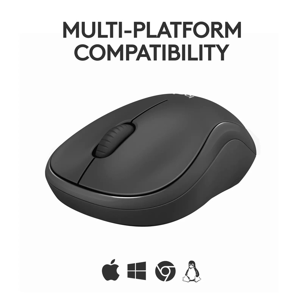 Logitech - M240 Silent Wireless Ambidextrous Mouse - Graphite