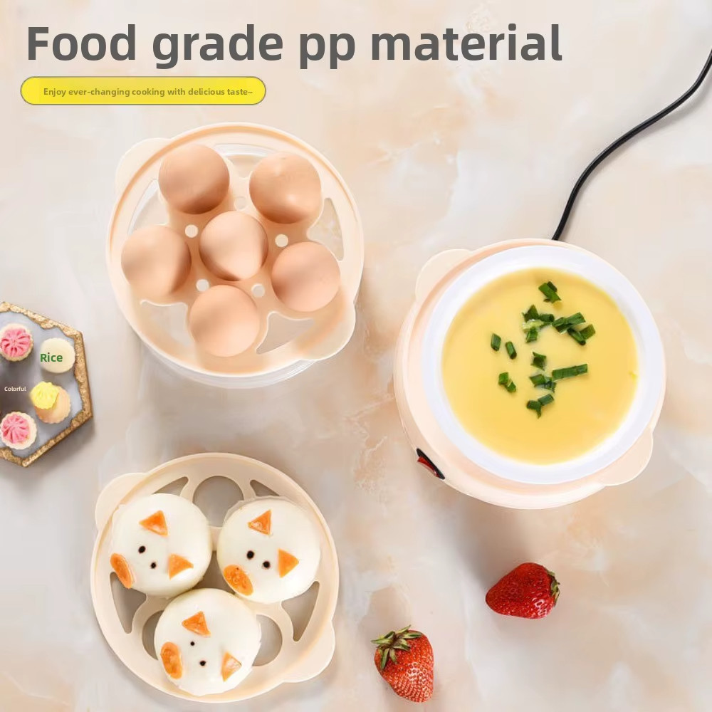 Automatic Power Off Egg Boiler Mini Multi-layer Breakfast Machine with Measuring