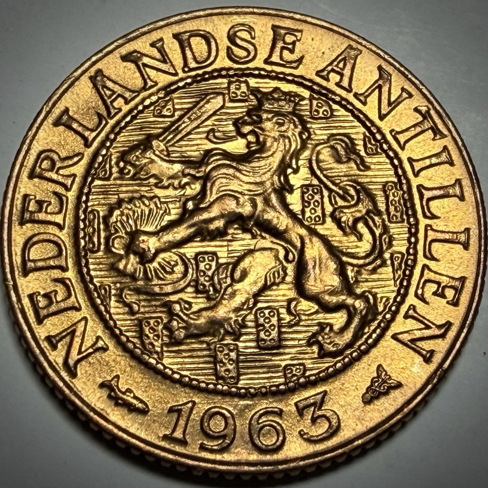 Netherlands 1963 One cent