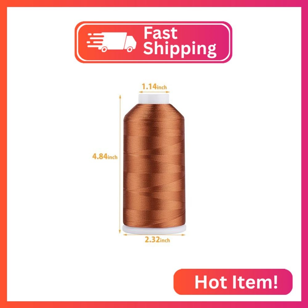 Simthread Rayon Embroidery Thread 5500 Yards, 40wt 100% Rayon Viscose for Commer