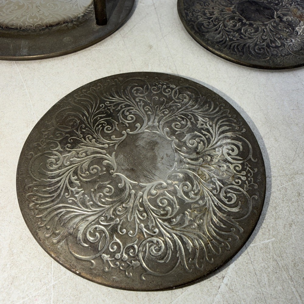 Vintage Coaster Holder W/6 Coasters