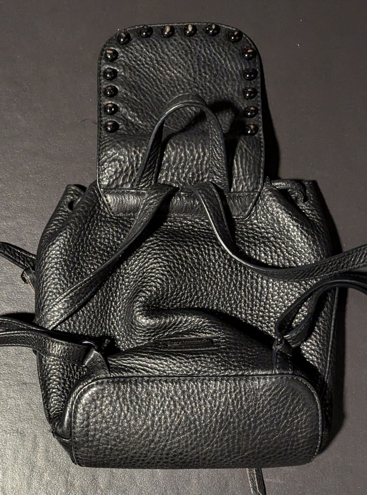Rebecca Minkoff Mini Black Studded Leather Backpack