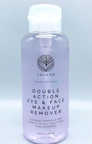 LACUNA DOUBLE ACTION EYE&FACE MAKEUP REMOVER 16FLOZ