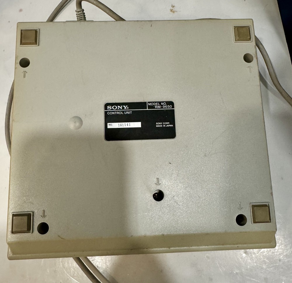 Sony 9650 Video Player Recorder RM-9650 Control Unit Only