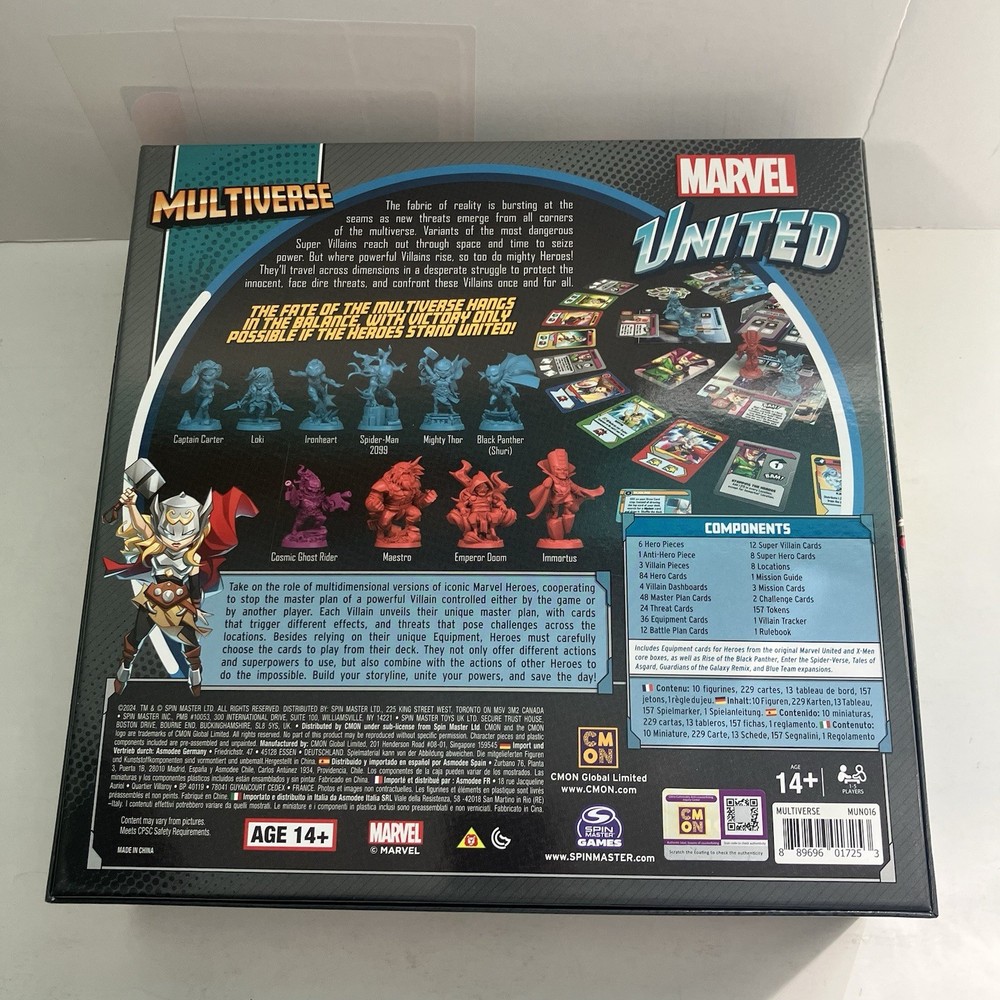 Marvel United: Multiverse Core Box Board Game By CMON Mint Condition