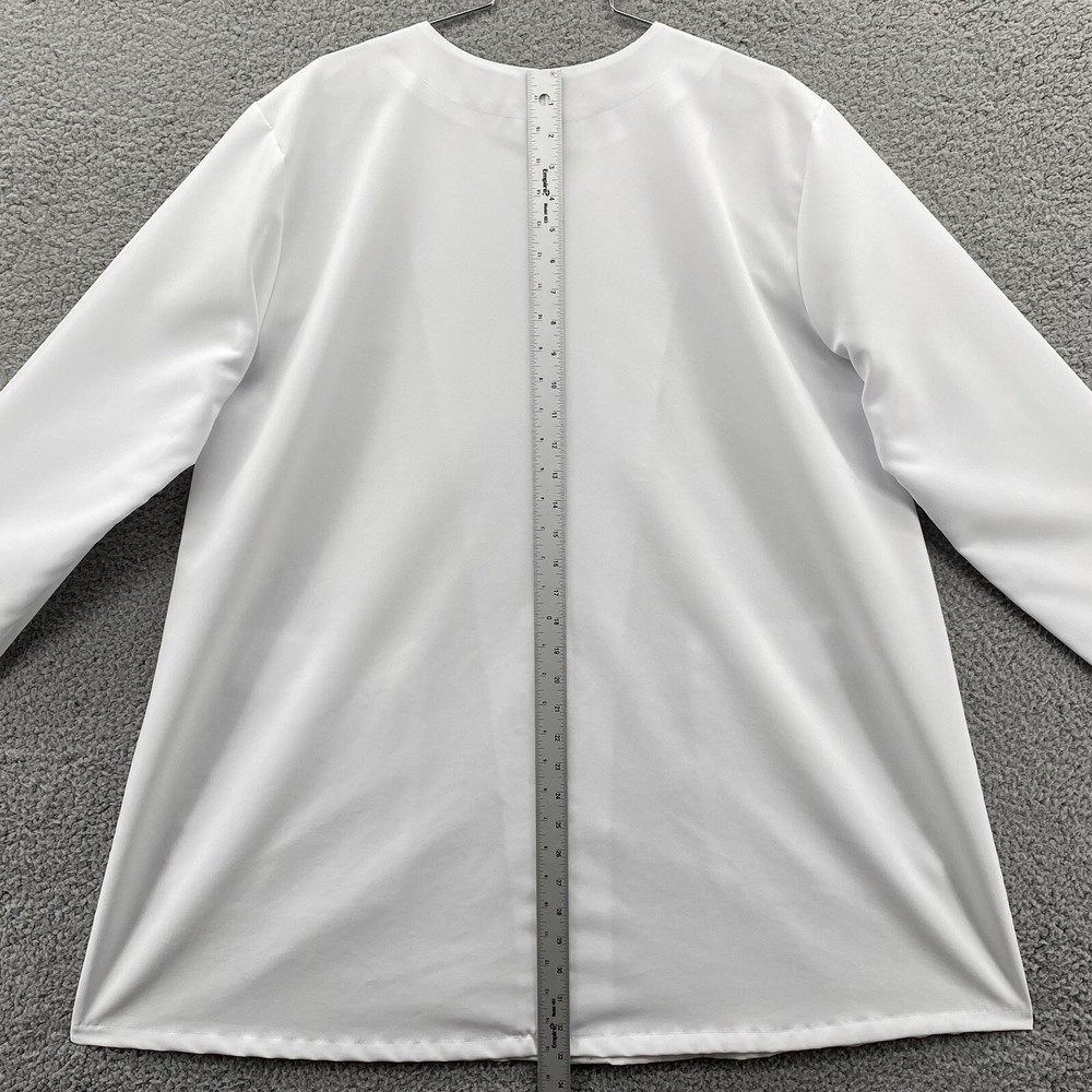 Canyon Rose Spa Apparel Unisex Medium/Large White Button-up Estheticians Jacket