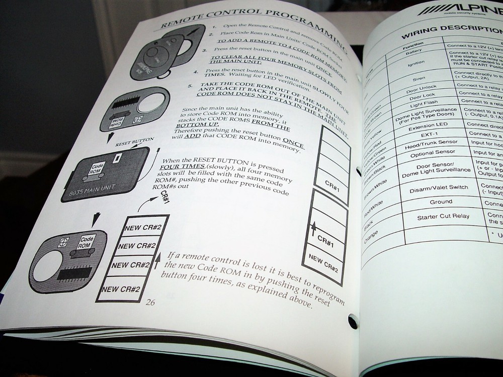🌌ALPINE 8035 Mobile Security System🚨Auto Alarm INSTALLATION MANUAL⭐Original