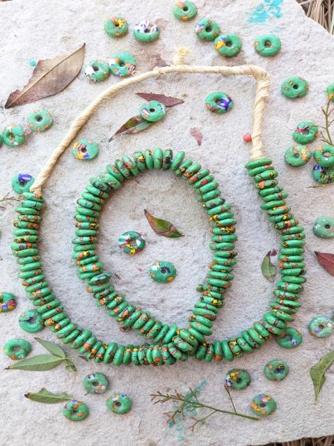 African Glass Beads [77076]