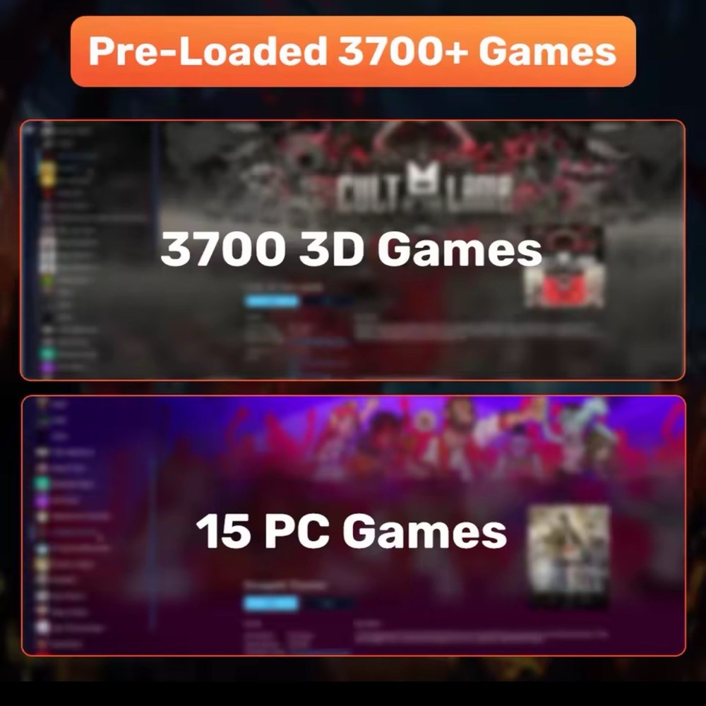 Launchbox 500GB Gaming HDD for PC Console Emulators Plug & Play