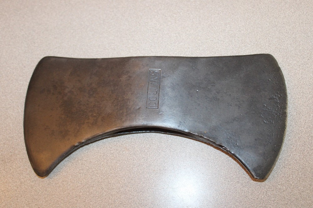 Vintage COLLINS Double Bit Axe Head 10"