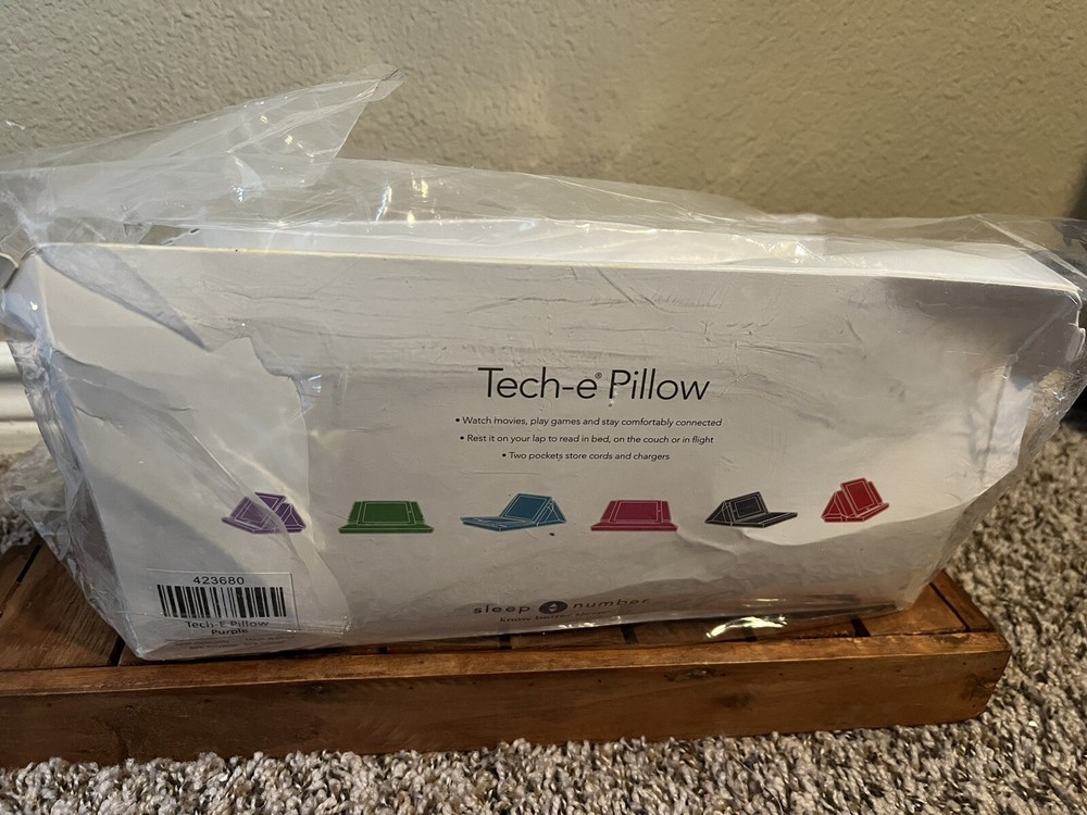 Pink Sleep Number Tech-e pillow for iPad, tablet, ereader, etc.