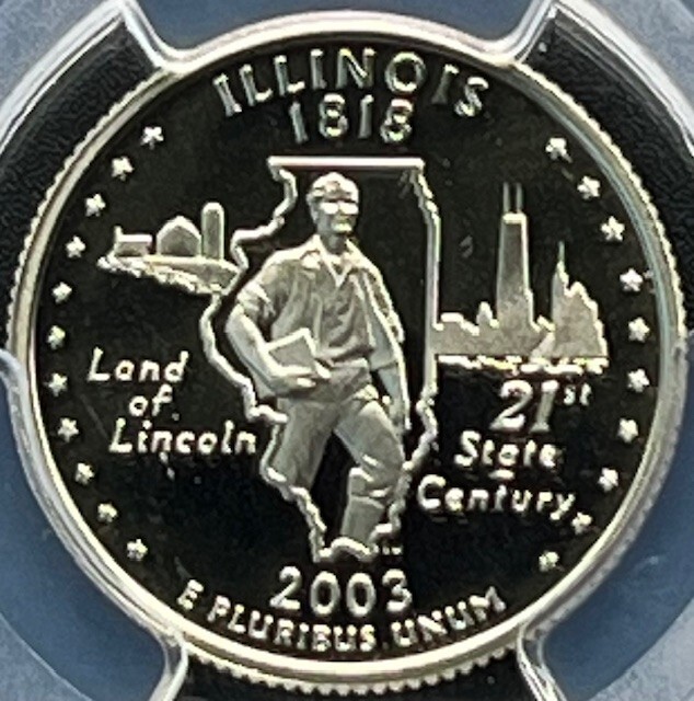 2003-S Illinois 25C PCGS PR 70 Deep Cameo