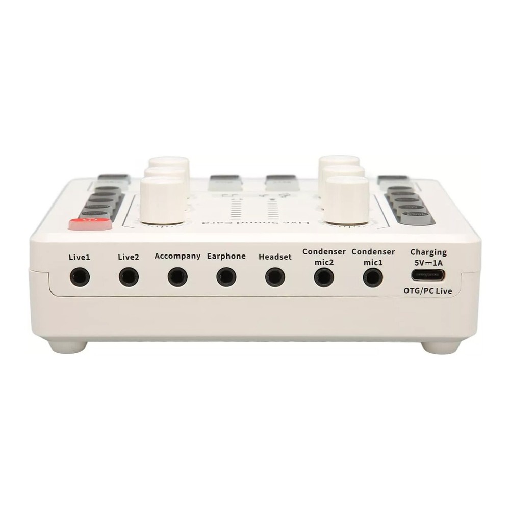 M8 Sound Card Live Streaming Interface External USB Live Broadcast MicrophoneW2