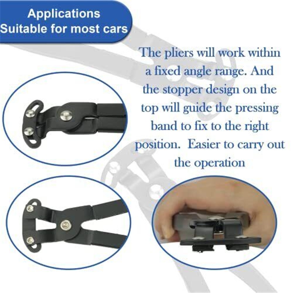 Offset Boot Clamp Pliers 30600 Black Fits For