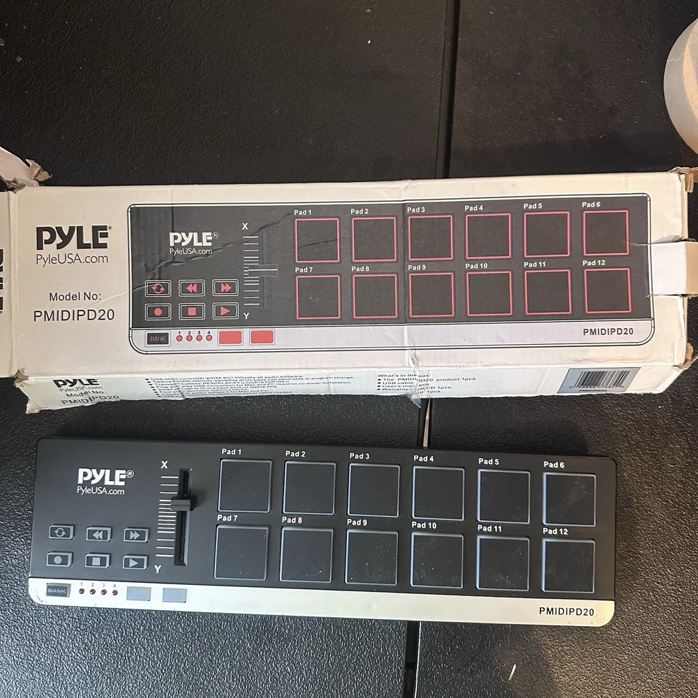 Pyle PMIDIKPD50 Midi Keyboard System Digital USB Controller Interface