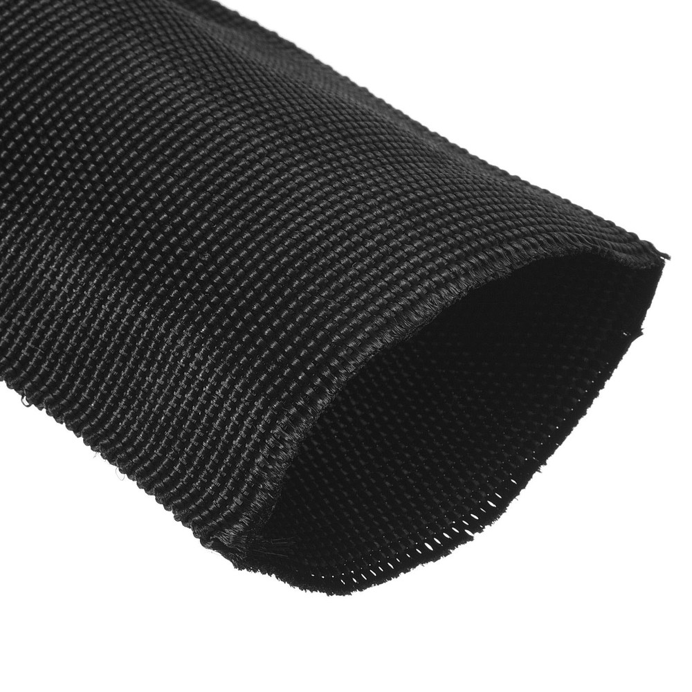 10Ft*70mm Polyester Rope Protector Cable Cover Rope Sleeve Black