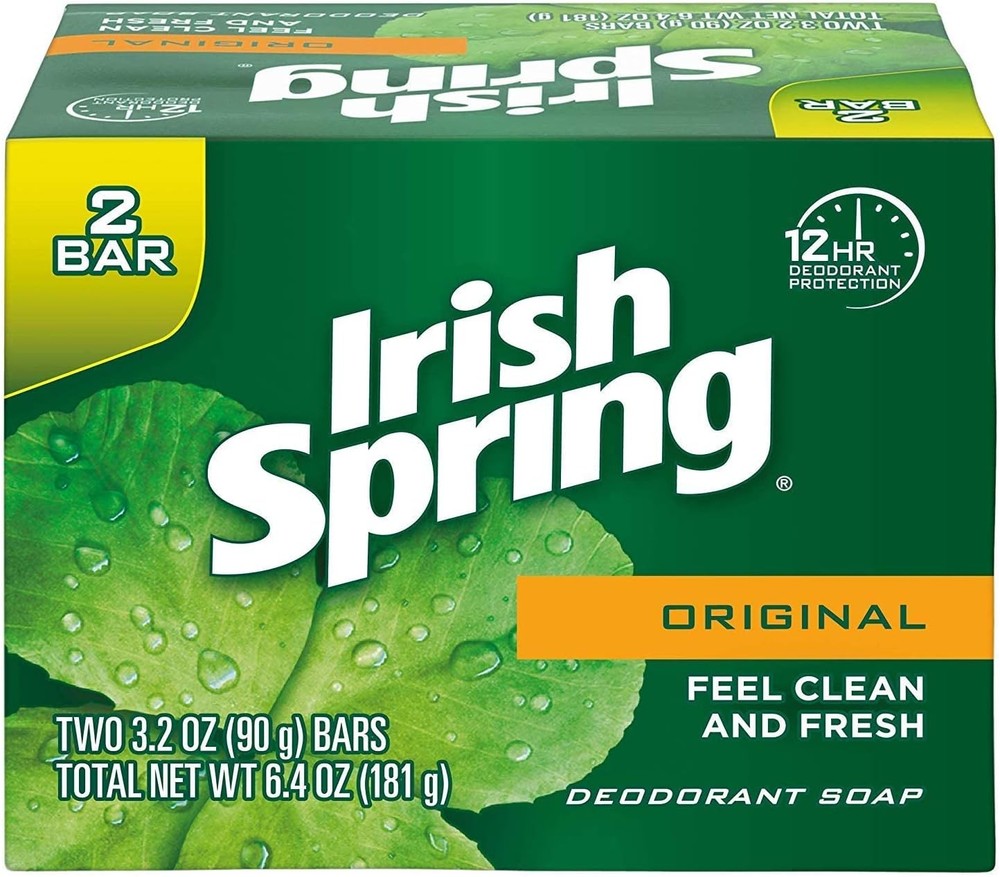 h Spring Original Deodorant Bar Soap, bars, 2 ea