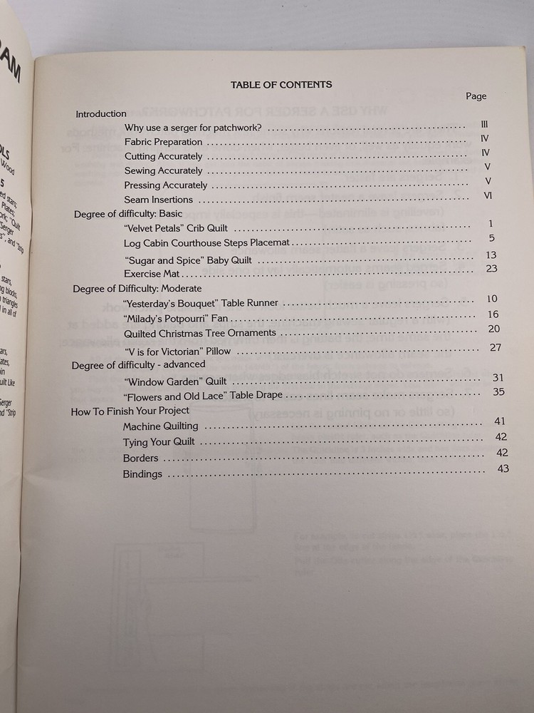 SERGER PATCHWORK PROJECTS BY KAYE WOOD 10 CUTE DESIGNS