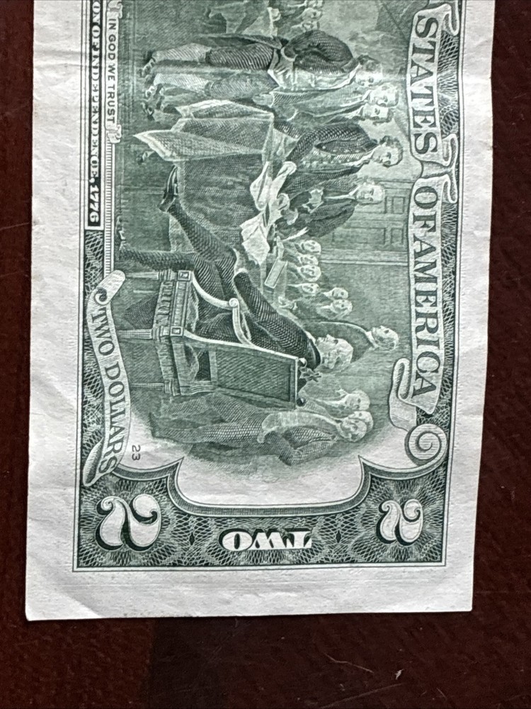 $2 Bill 2017 A, Misaligned Front Error C06419220A