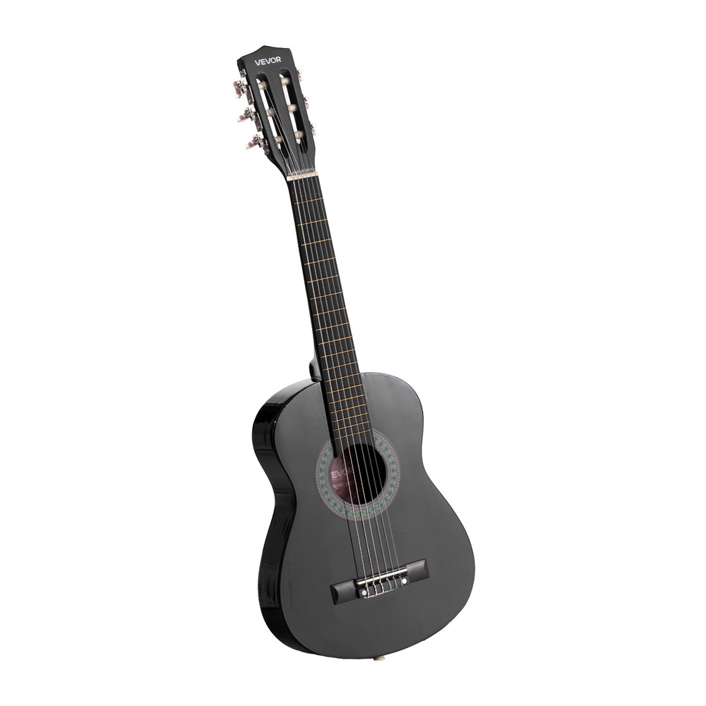 VEVOR Classical Guitar 30 in Guitar Beginner Starter Kit Nylon Strings Black