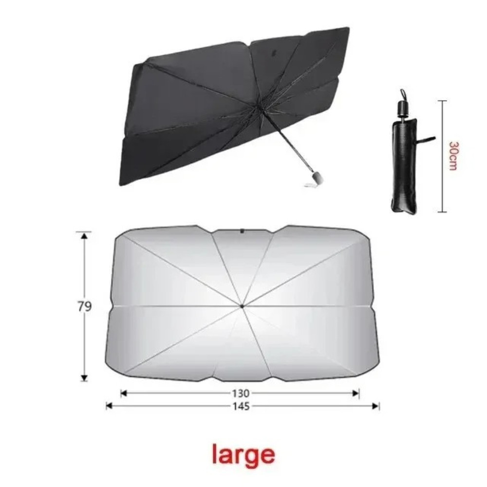 Car Windshield Sun Shade Foldable Umbrella Front Window Cover Visor Umbrella