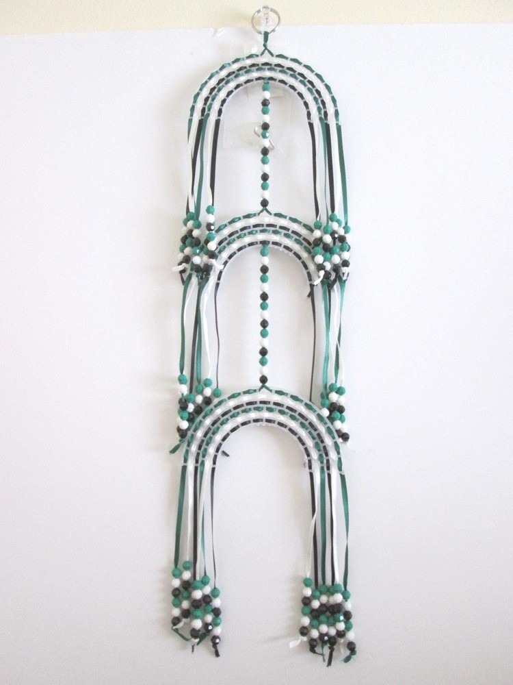 Medium H.C. RAINBOW MOBILE, Dark Green, Black, White, 3 tiers