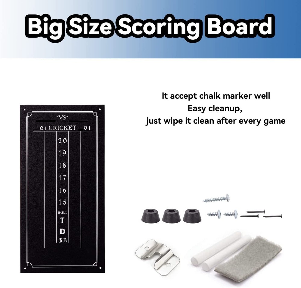 18" Regulation Size Steel Tip Dartboard Game Set.