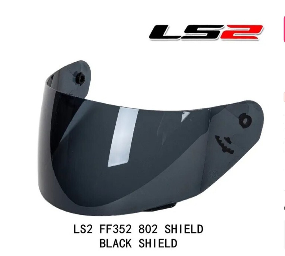 LS2 FF 352 351 802 369 384 Visor Lens Black