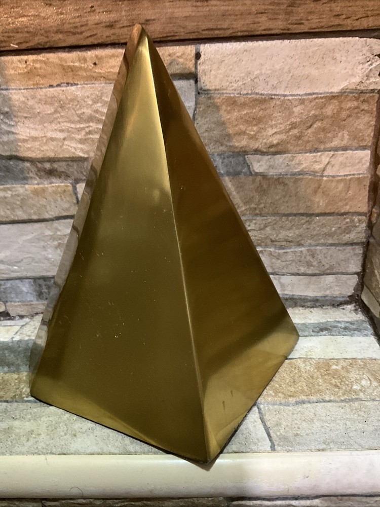Metal Bookend Pyramid Gold - Threshold™ designed with Studio McGee