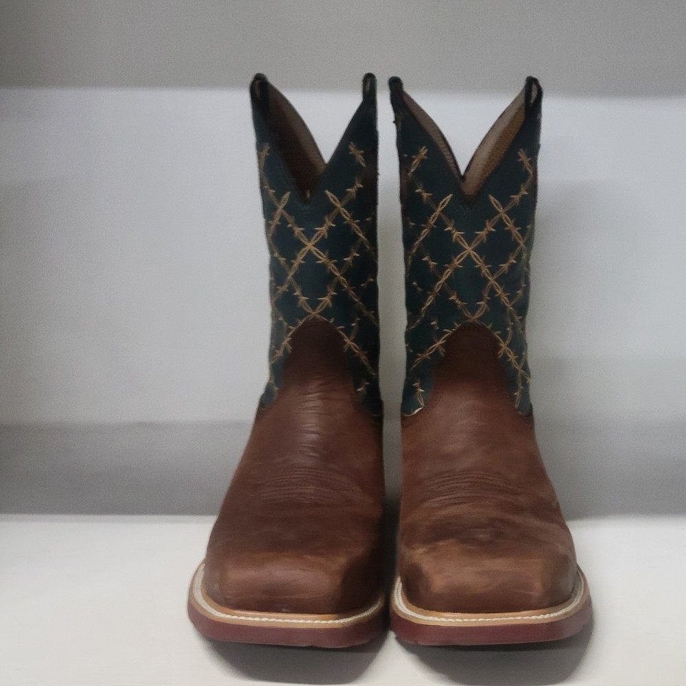 Twisted X Cellstretch Comp Toe Boot Mocha/Saddle Mens Size 14EE