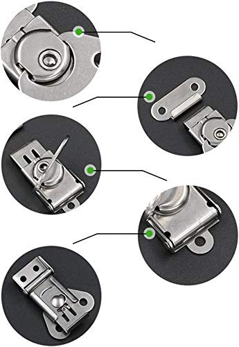 Butterfly Latch - 304 Stainless Steel Spring Loaded Small 2, Silver