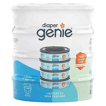 DIAPER GENIE Disposal System Refills 4 Count 100240652