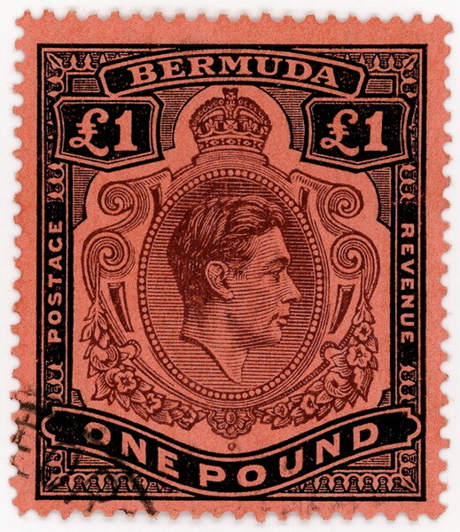 (I.B) Bermuda Revenue : Duty Stamp £1