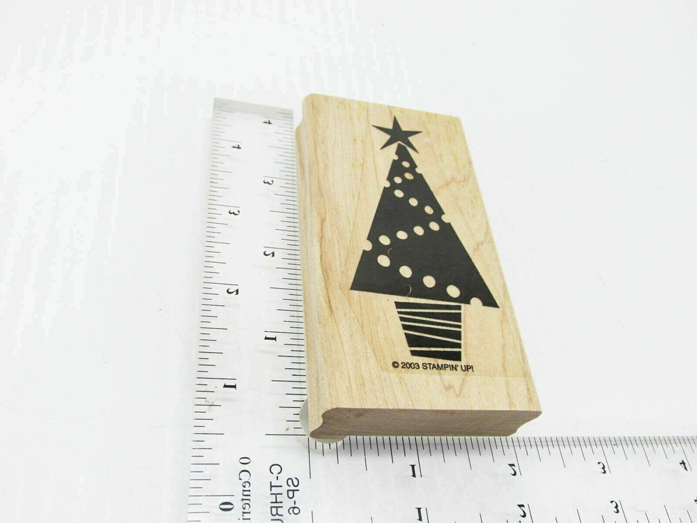 Christmas Tree Rubber Stamp - Stamp Set B306