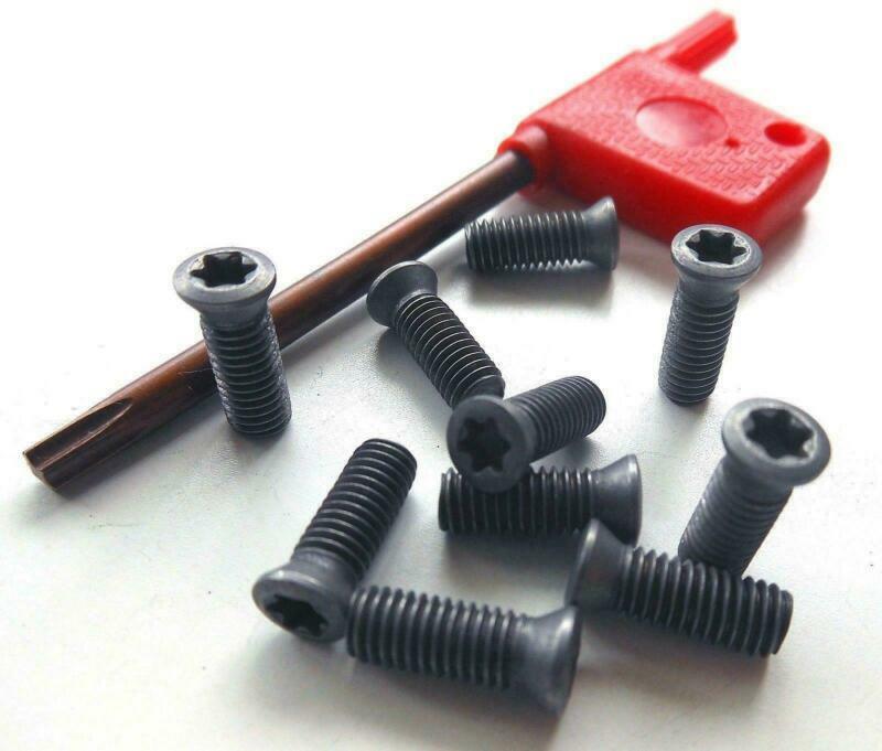 20pcs M3.5 x 10mm Insert Torx Screw for Carbide Inserts Lathe Tool & Screwdriver