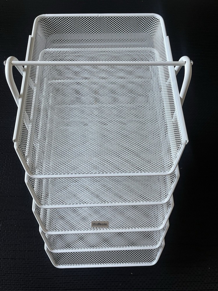 Mind Reader 5-Tier Paper Tray Organizer Vertical Desktop File Storage Rack