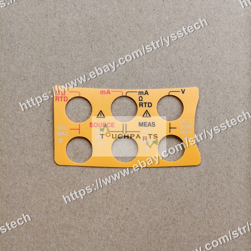 Button Keypad Membrane & Front Panel for Fluke 744 743B Multifunction Calibrator