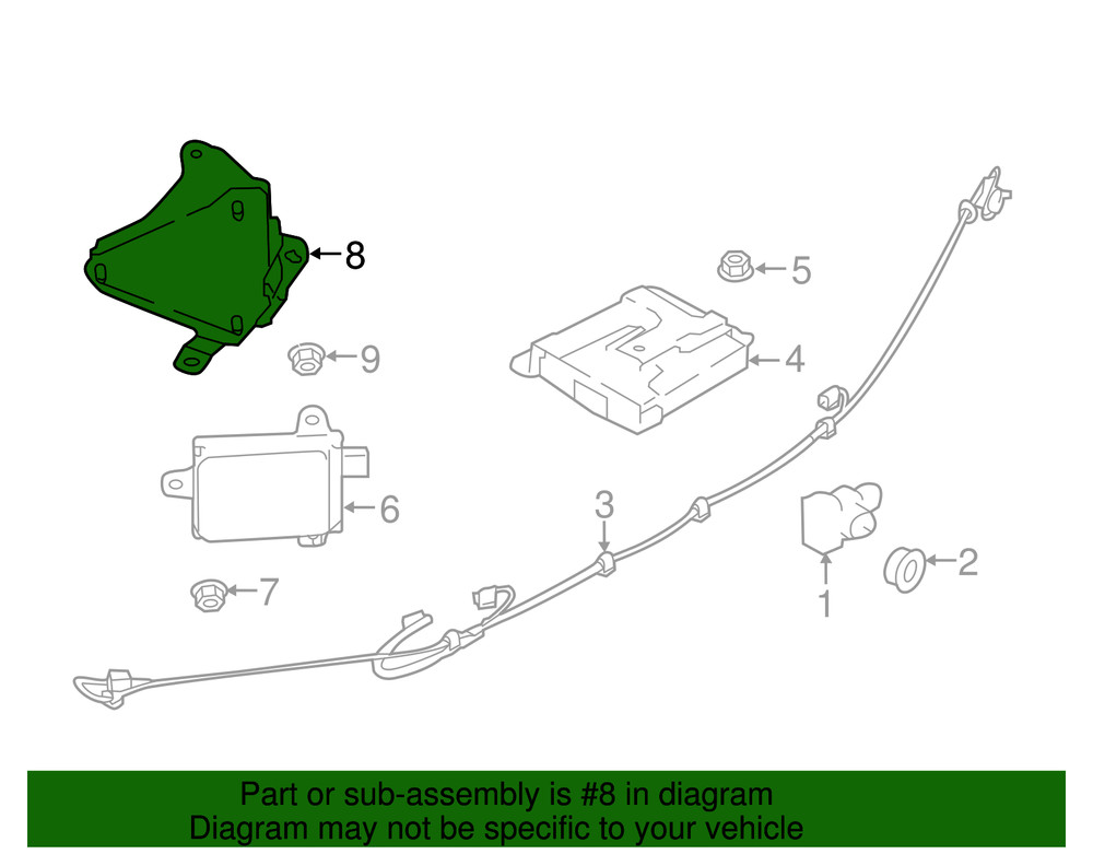Genuine Subaru Mount Bracket 87613sg000