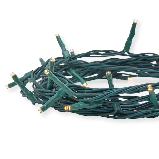 GE Random Sparkle 150 Count 43.4-ft Sparkling Clear LED Plug-In Christmas String