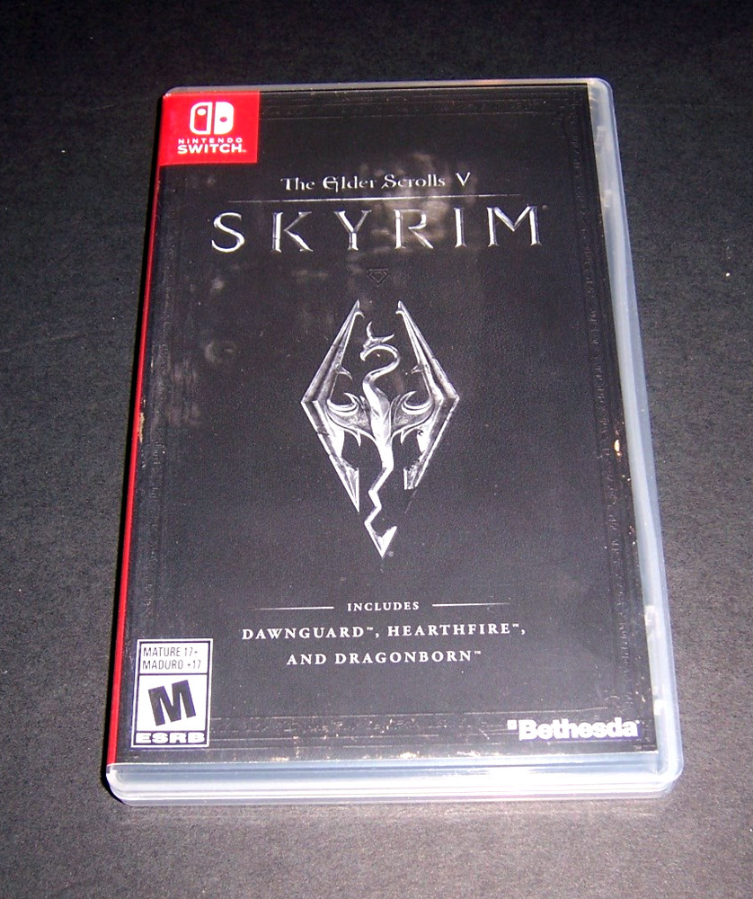 Authentic UAE Case/Artwork for Elder Scrolls V Skyrim Nintendo Switch Box READ